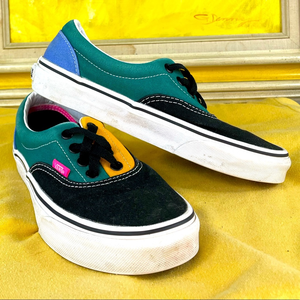 Vans® Unisex Era Sneakers in Retro Colorblock Men-5/Woman-6.5